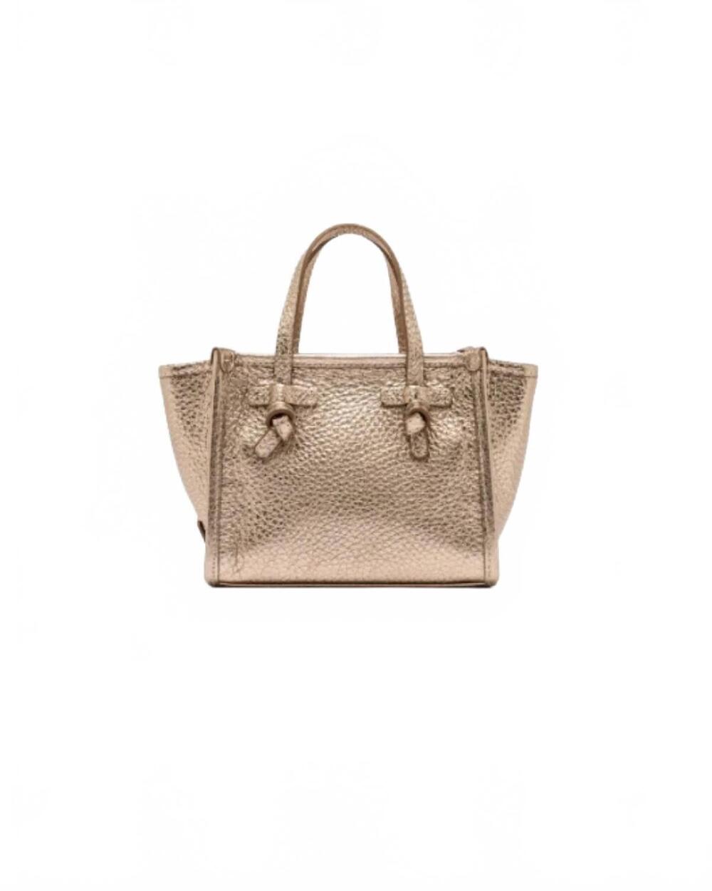 NEW GIANNI CHIARINI women's mini marcella mirage bag in gold